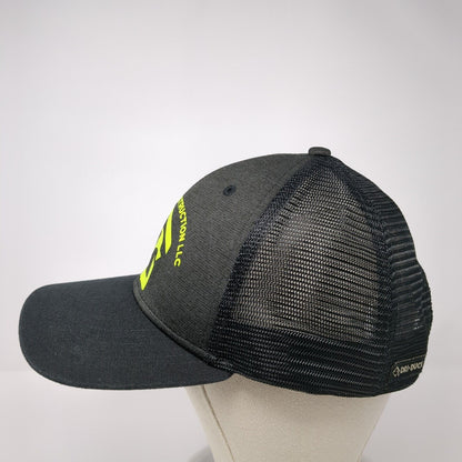 Unlimited Construction LLC Snapback Trucker Hat Black OS Adjustable Mesh Back