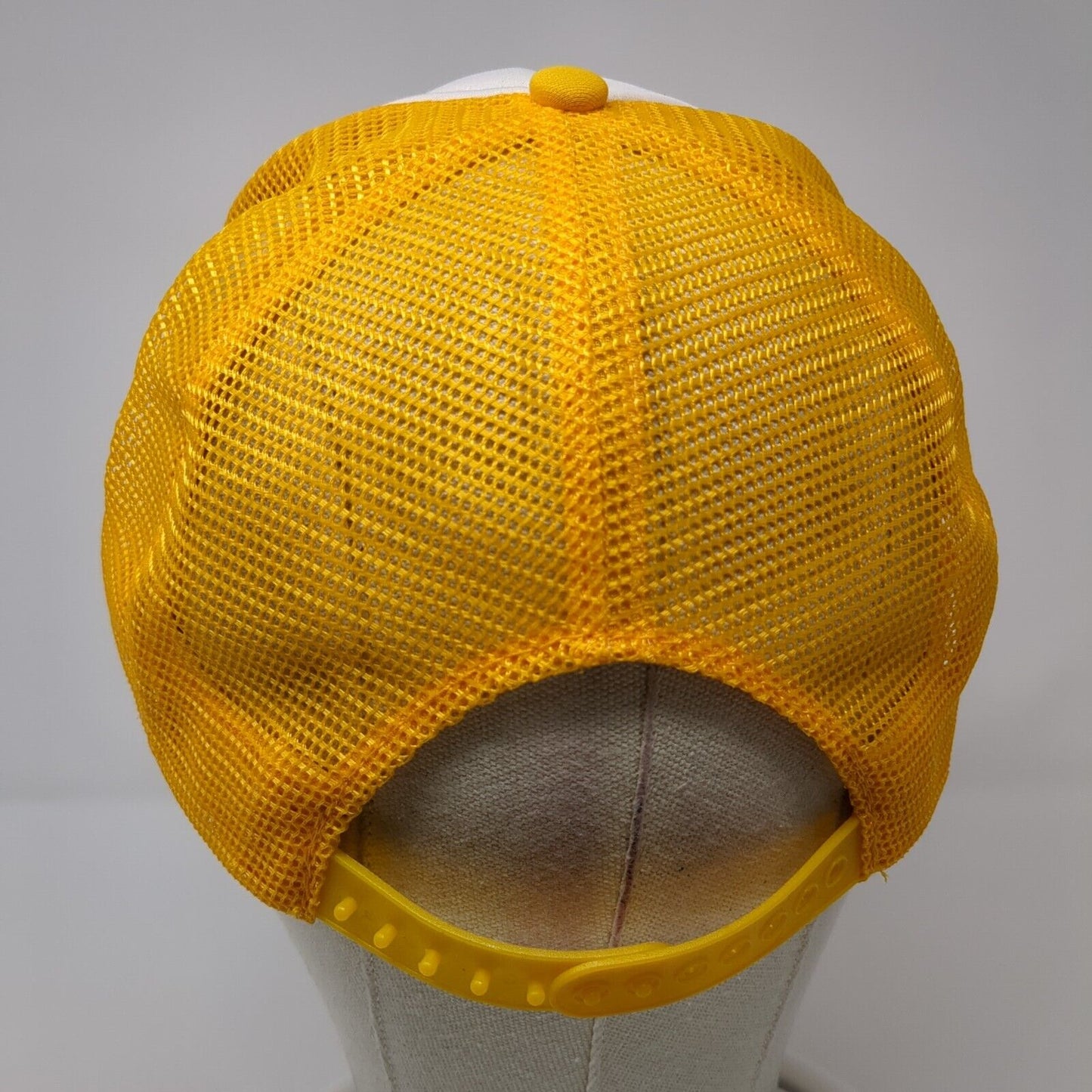 Sprague River Snapback Trucker Hat Yellow OS Adjustable Mesh Back Sportcap