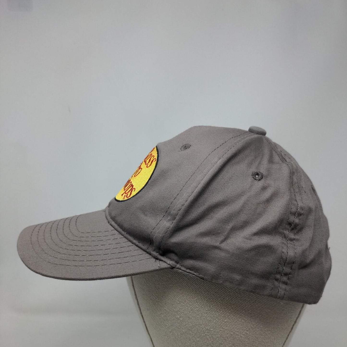 Bass Pro Shops Snapback Hat Gray OSFM Embroidered Gone Fishing