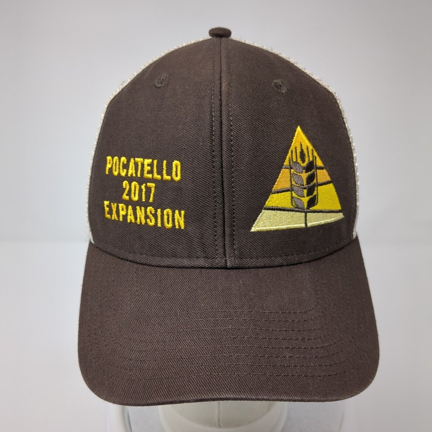 Pocatello 2017 Expansion Strapback Trucker Hat Brown One Size Mesh Back