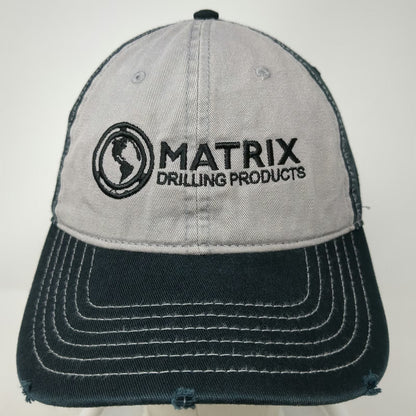 OTTO Baseball Cap Black OSFM Matrix Drilling Products Distressed Strapback Hat