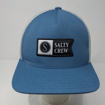 Salty Crew Snapback Trucker Hat Blue OSFM Adjustable Mesh Back 6 Panel