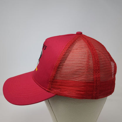 Nissun 5 Panel Red Hat One Size Mesh Back Strapback Gringo's Mexican Food Logo
