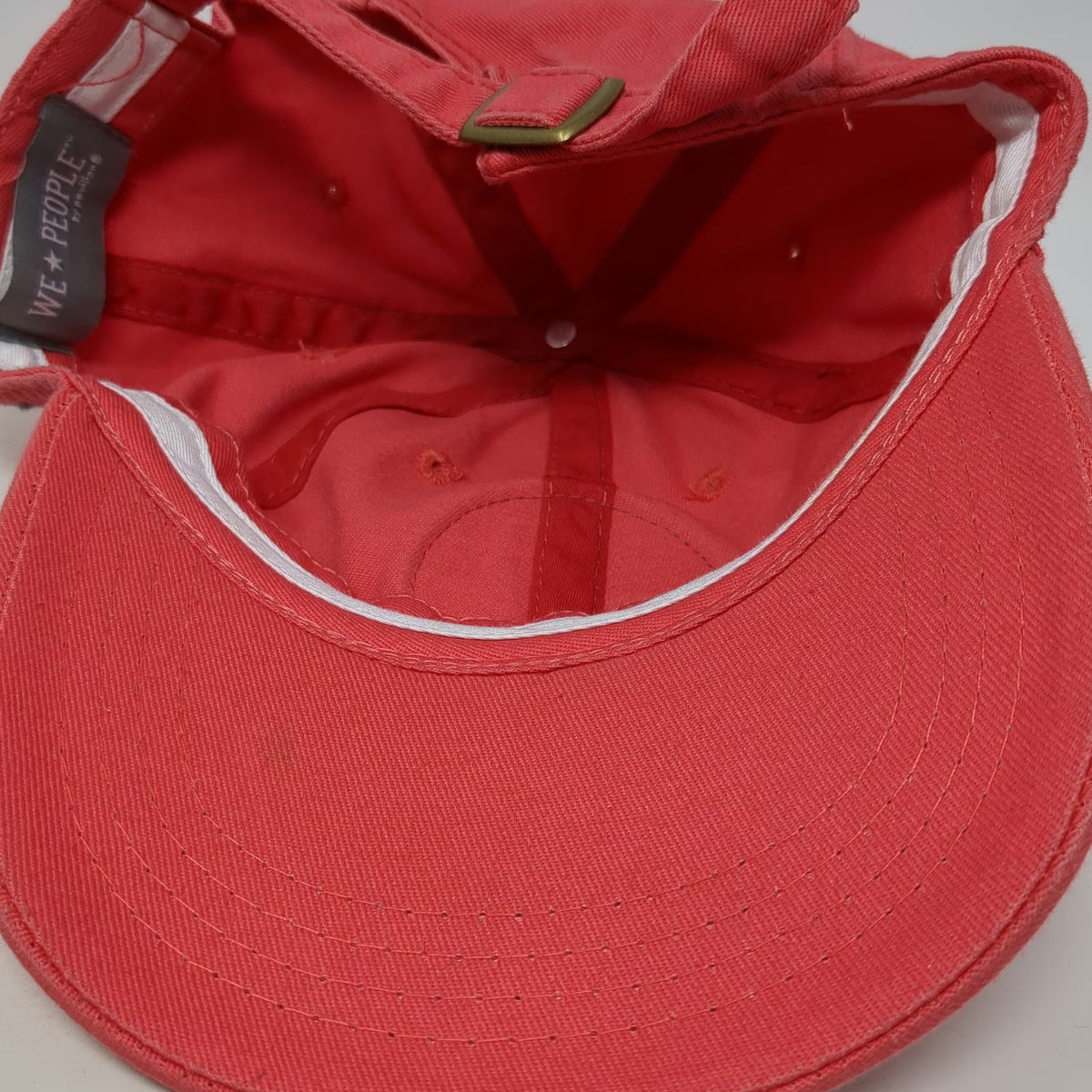 We People Pink Baseball Cap One Size Beach Life Patch Slideback Hat Flip Flops