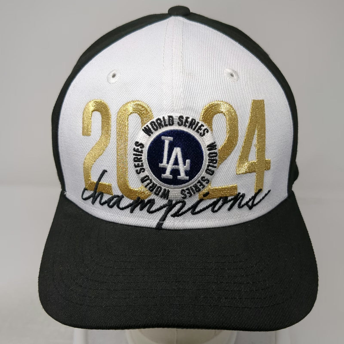 LA Dodgers MLB New Era Snapback Black One Size 2024 World Series Champions Hat