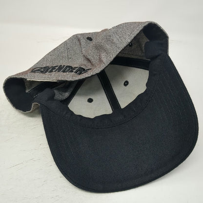 Marvel Baseball Cap Gray Black One Size Avengers Logo Heathered Crown Hat