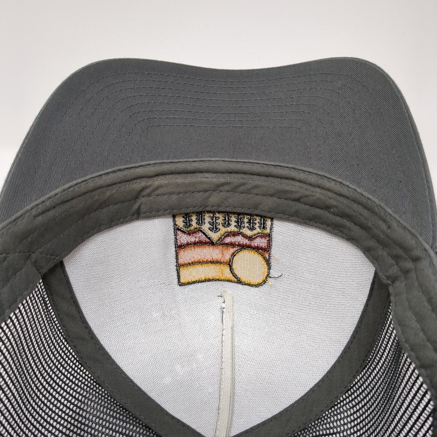 Idaho Snapback Trucker Hat Gray One Size Adjustable Mesh Back Classics Yupoong