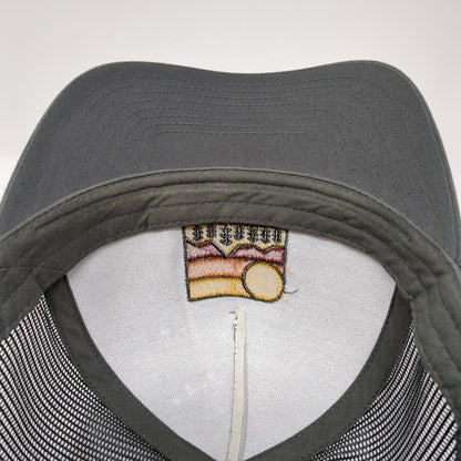 Idaho Snapback Trucker Hat Gray One Size Adjustable Mesh Back Classics Yupoong