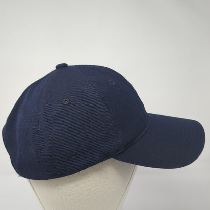 Lids Strapback Baseball Cap Blue One Size Adjustable Vented Holes 6 Panel Blank