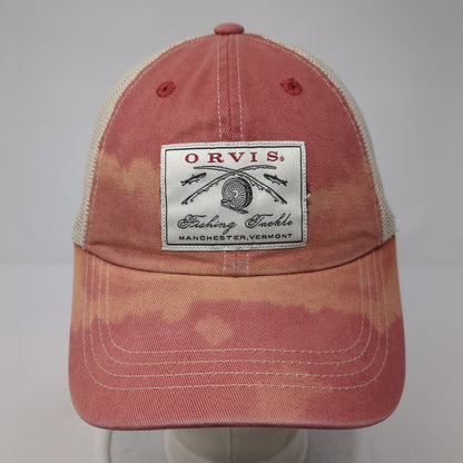 Orvis Fishing Tackle Strapback Mesh Back Trucker Hat Red One Size