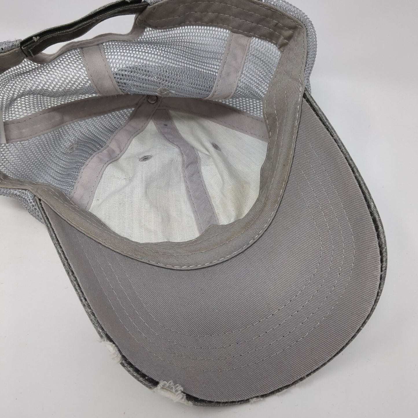 Home Strapback Mesh Back Trucker Hat Gray One Size Adjustable Loaded Lids