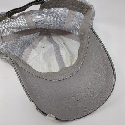 Home Strapback Mesh Back Trucker Hat Gray One Size Adjustable Loaded Lids