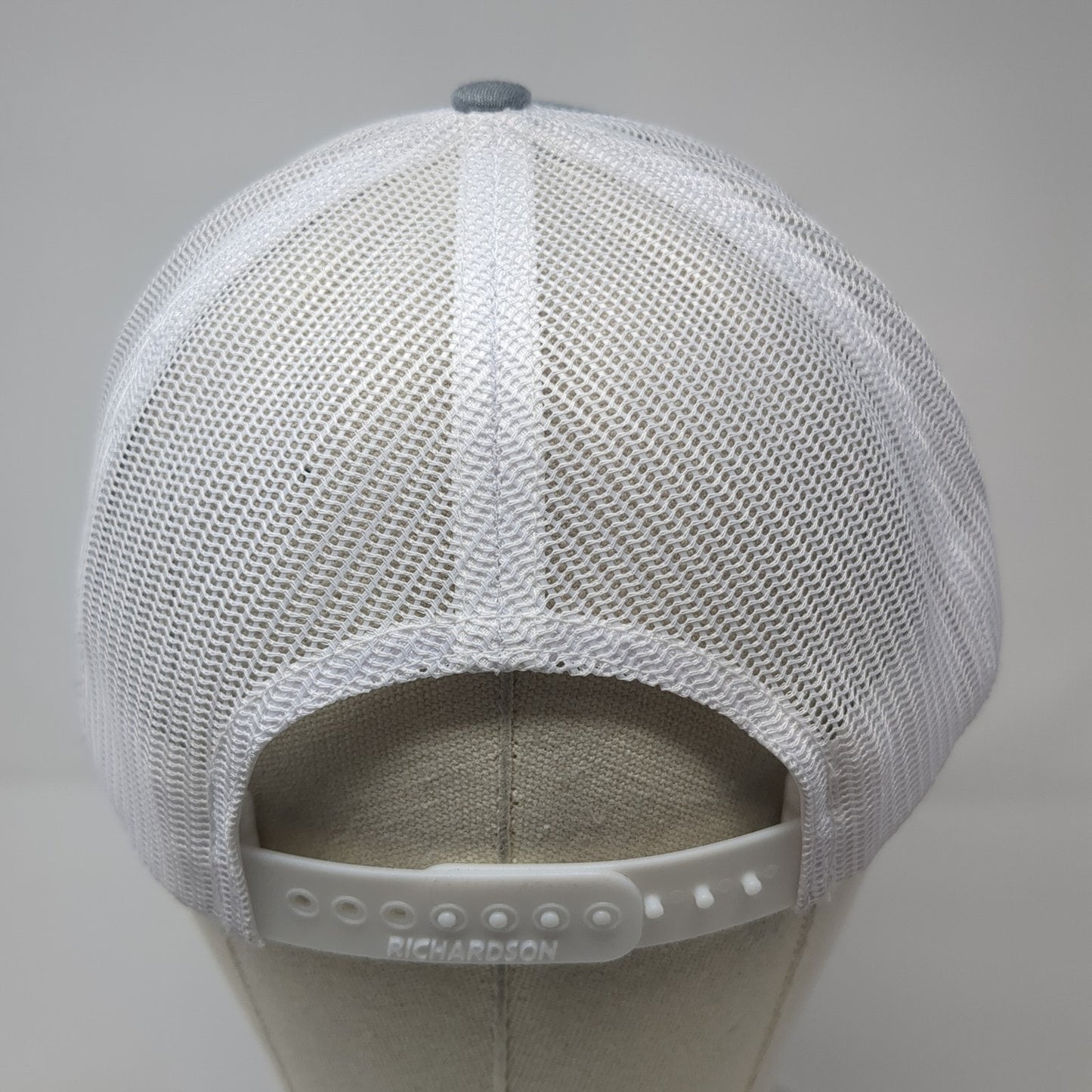 Venture Trucker Hat Gray One Size Adjustable Embroidered Mesh Back Richardson