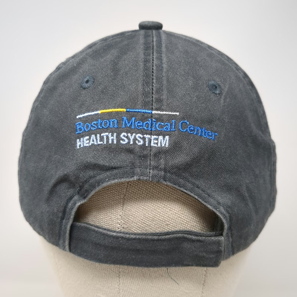 Port Authority Baseball Cap Gray One Size Boston Medical Center Health Logo Hat