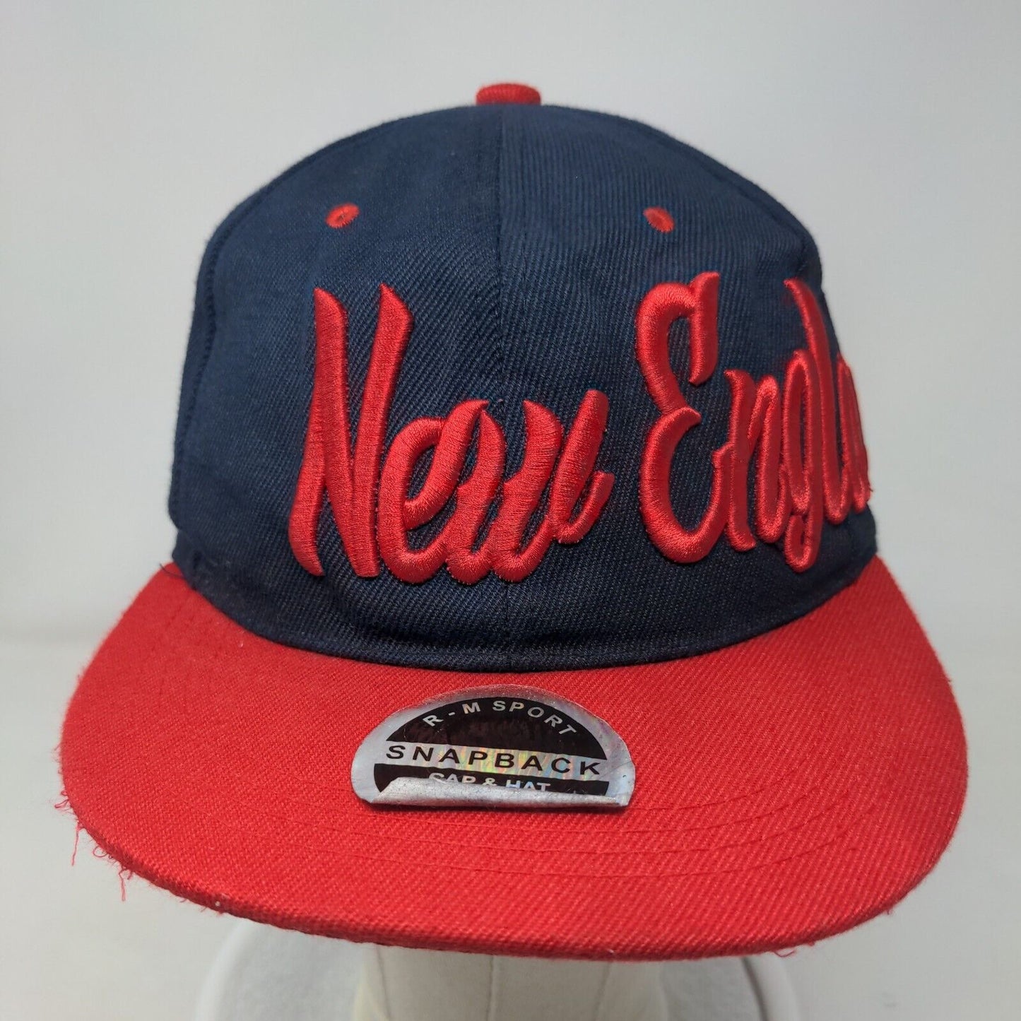 New England Snapback Hat Multicolor One Size Adjustable Embroidered 6 Panel