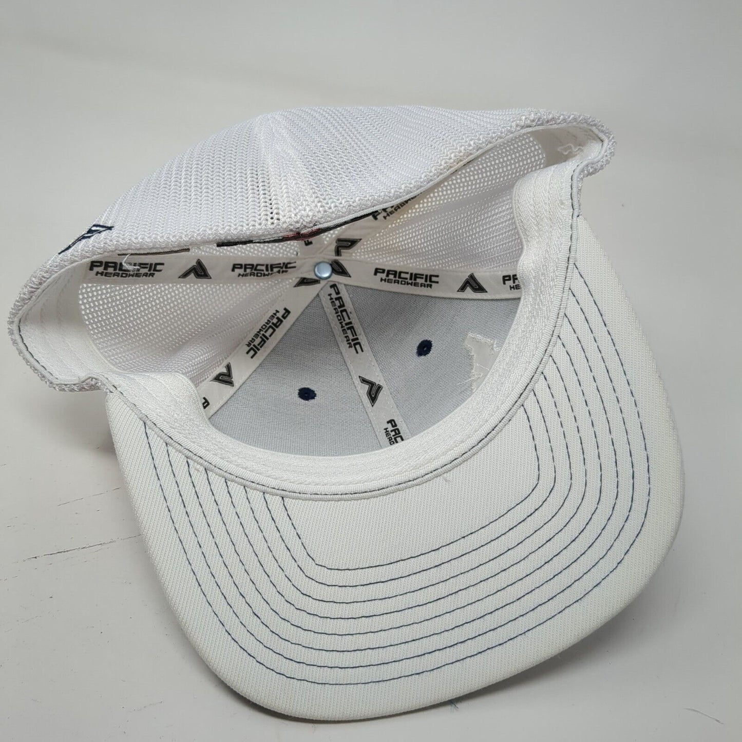 Idaho Fitted Mesh Back Trucker Hat Blue 6 7/8-7 3/8 Pacific Headwear