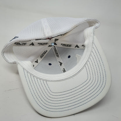 Idaho Fitted Mesh Back Trucker Hat Blue 6 7/8-7 3/8 Pacific Headwear