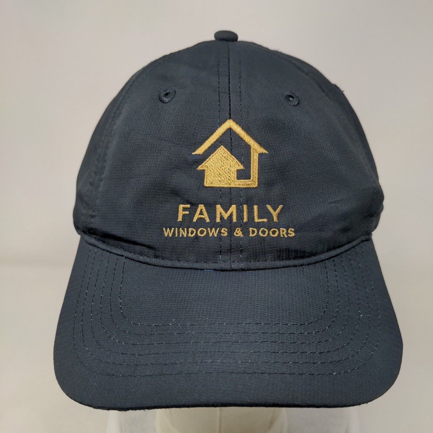 Family Windows & Doors Strapback Hat Blue One Size Adjustable Embroidered Adams