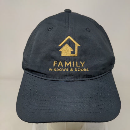 Family Windows & Doors Strapback Hat Blue One Size Adjustable Embroidered Adams