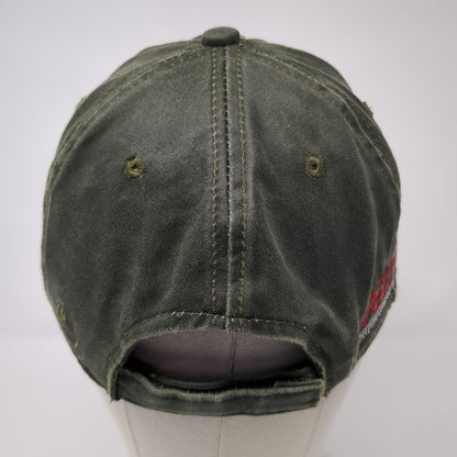 Hi-Tech Stripping Strapback Hat Green One Size Adjustable Outdoor Cap