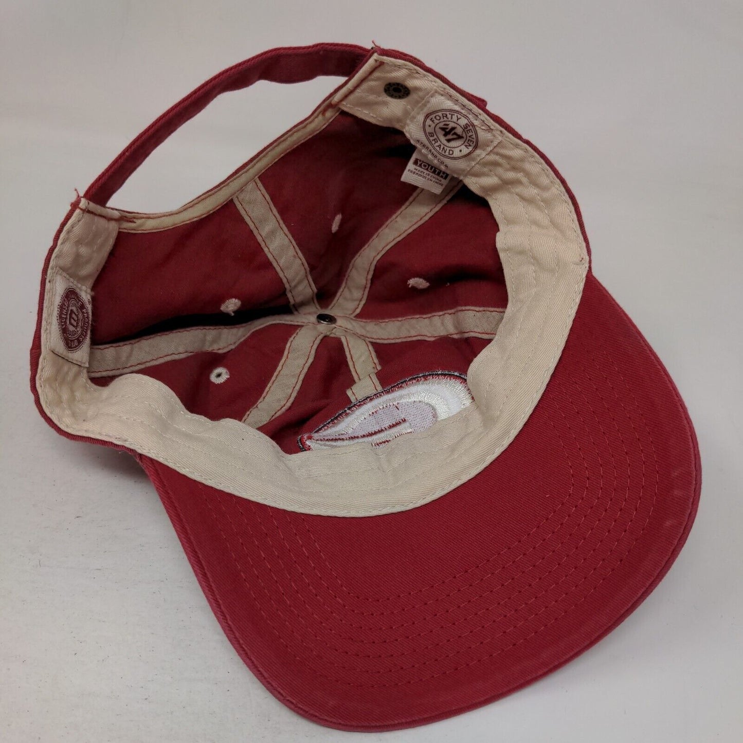 Georgia Bulldogs Slideback Hat Red Boys Youth Embroidered Logo '47 Brand NCAA