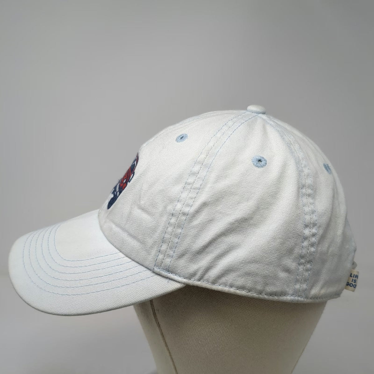 Life is Good Baseball Cap Blue One Size Off-Road Vehicle Hat Slideback Cotton