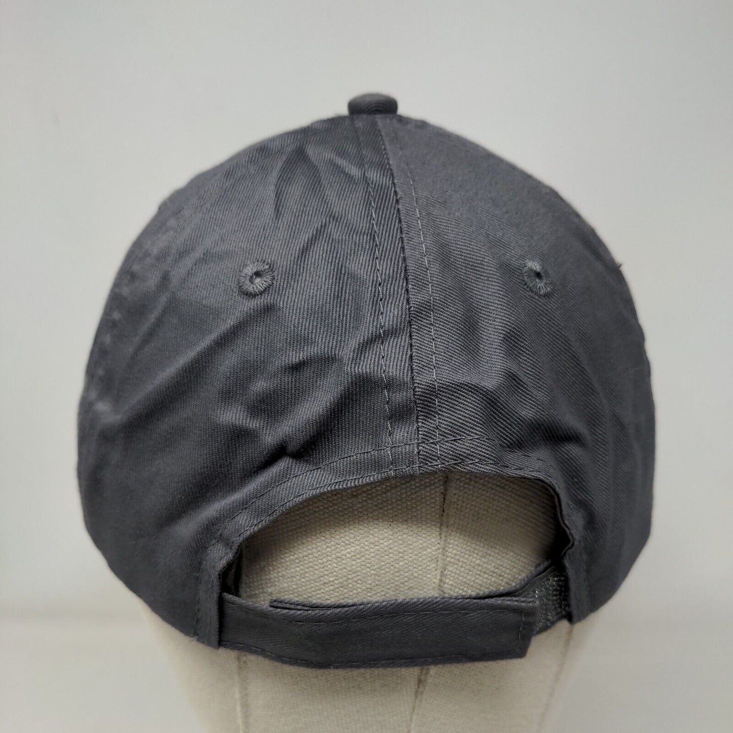 NESCO Resource Strapback Hat Gray One Size Embroidered Port & Company