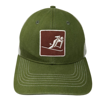 McCall Idaho Strapback Trucker Hat Green One Size Embroidered Logo
