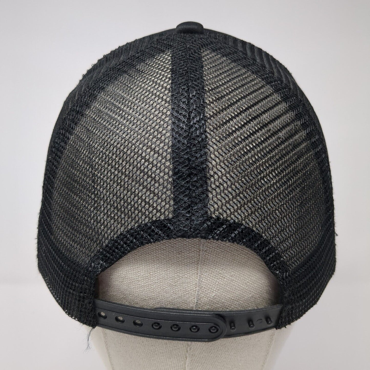 Aloha Sea Turtle Snapback Trucker Hat Black One Size Mesh Back Solid