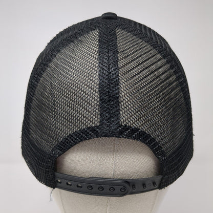 Aloha Sea Turtle Snapback Trucker Hat Black One Size Mesh Back Solid