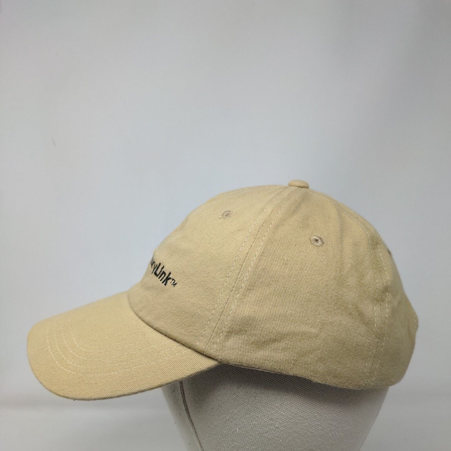 Century Link Strapback Hat Tan One Size Adjustable Embroidered 6 Panel