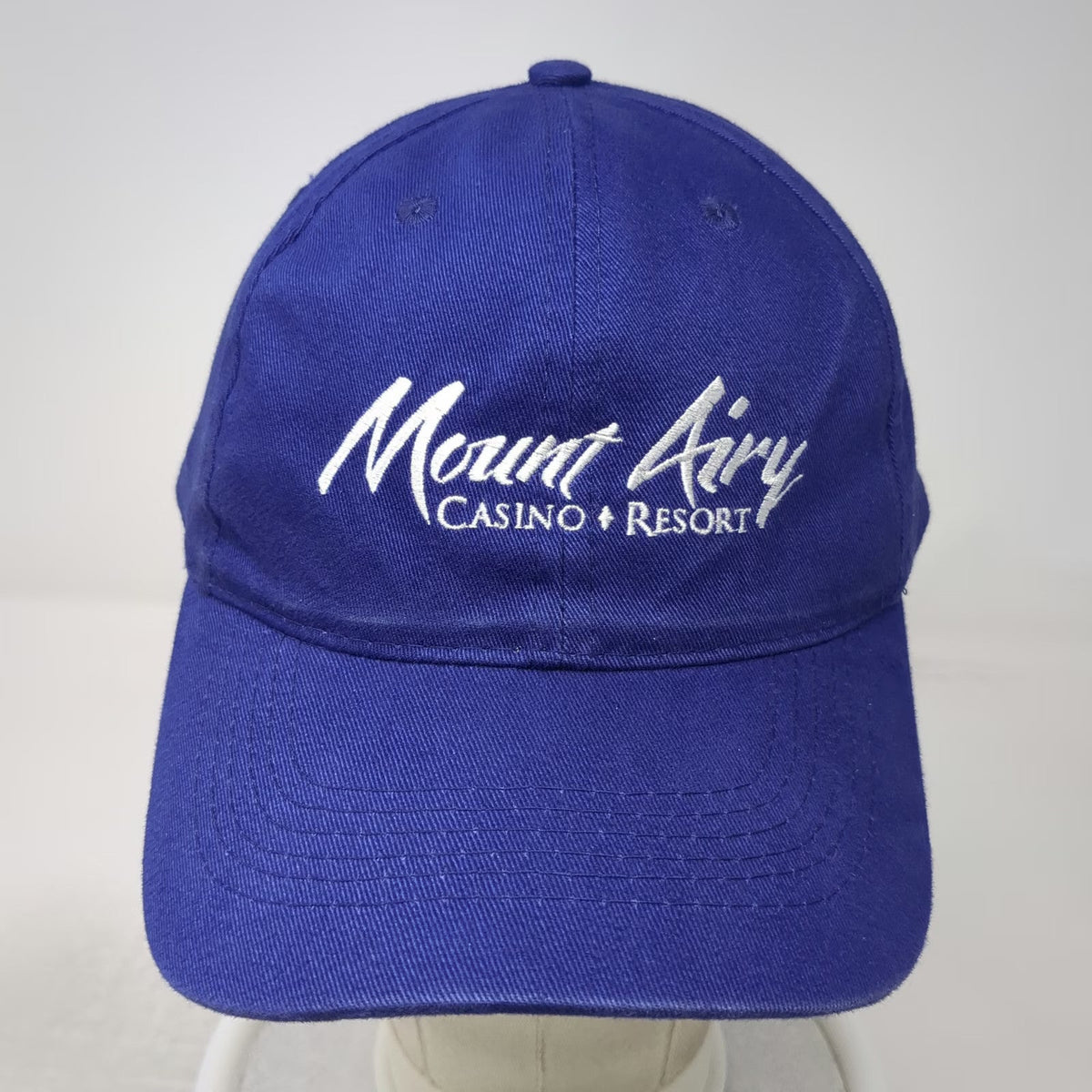AMC Deluxe Headwear Baseball Cap Blue One Size Adjustable Strapback Hat Casino