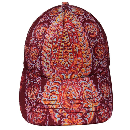 Billabong Snapback Mesh Back Trucker Hat Multi One Size Paisley Boho
