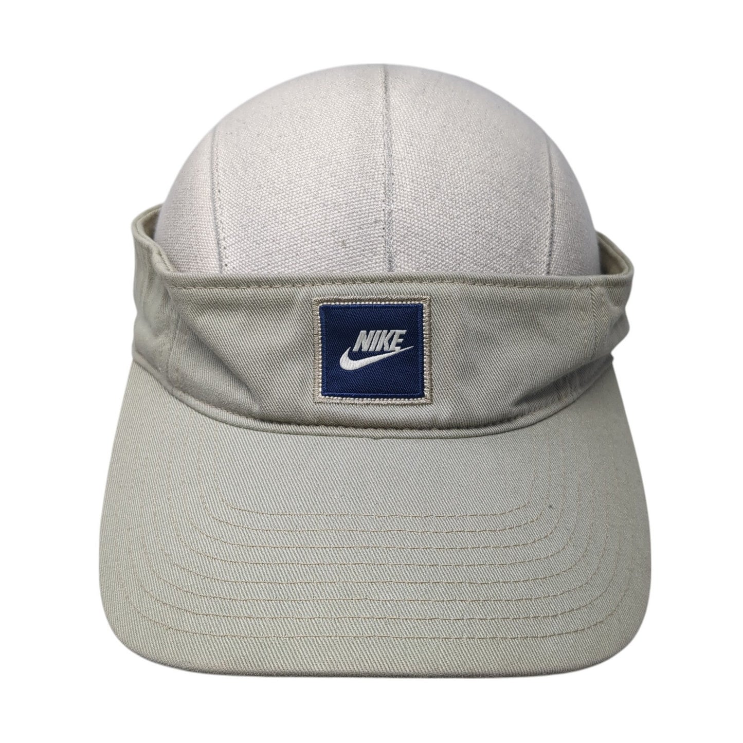 Nike Swoosh Just Do It Strapback Visor Hat Brown One Size Adjustable