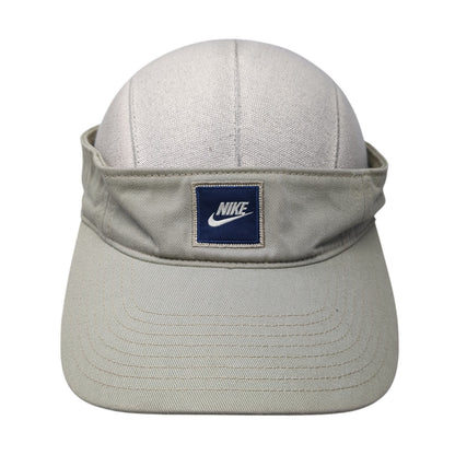 Nike Swoosh Just Do It Strapback Visor Hat Brown One Size Adjustable