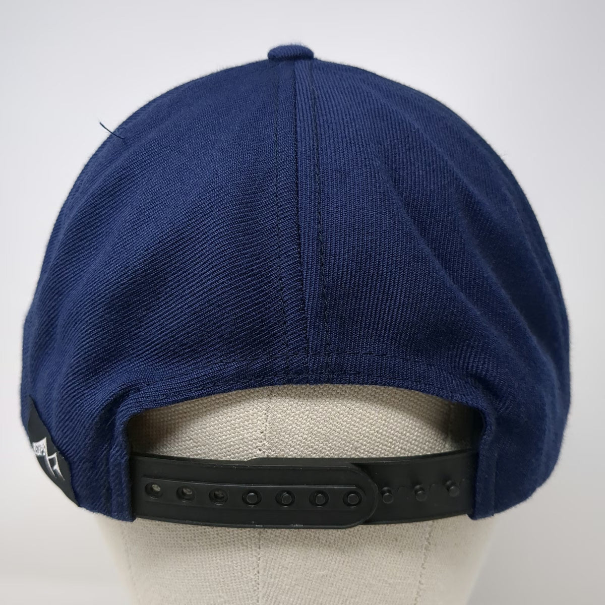 Recaps 5 Panel Blue Black Hat One Size Snapback Skier Mountain Graphic Patch