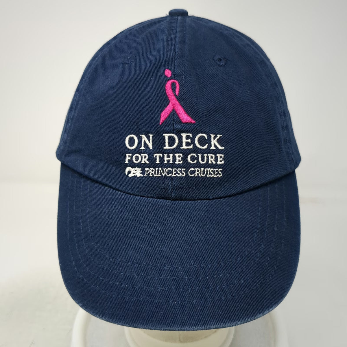 Princess Cruises Baseball Cap Blue One Size On Deck For The Cure Pink Ribbon Hat