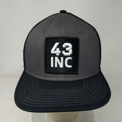43 Inc Snapback Mesh Back Trucker Hat Black OSFM Adjustable Mission 43