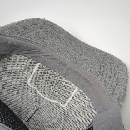 HJ Promotions Gray Trucker Hat One Size Camp Ida-Haven Wool Blend Snapback Logo