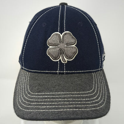 Black Clover Baseball Cap Gray M Memory Fit Live Lucky Logo Fitted Stretch Hat