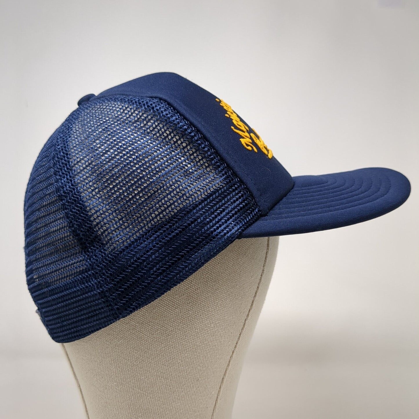 Majestic Airlines Inc Snapback Trucker Hat Blue One Size Mesh Back