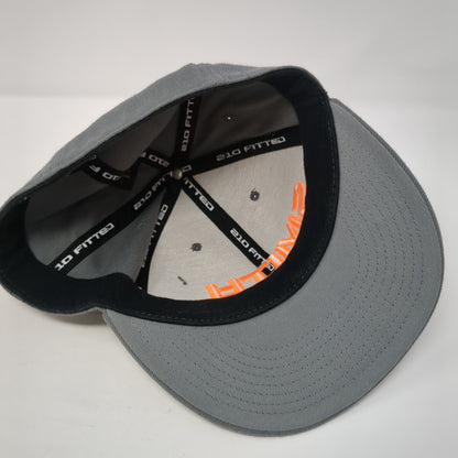 Smith Optics Fitted Hat Gray 7 1/4-7 5/8 Embroidered 210 Fitted Flexfit