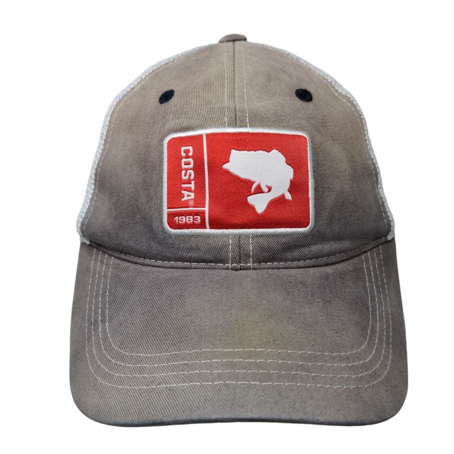 Costa Del Mar Snapback Mesh Back Trucker Hat Blue One Size Colorblock