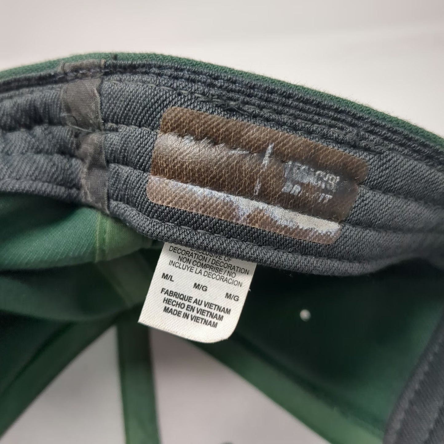 Nike Oregon Ducks NCAA Green Cap L Dri-Fit Stretch Fit Curved Brim Logo Hat