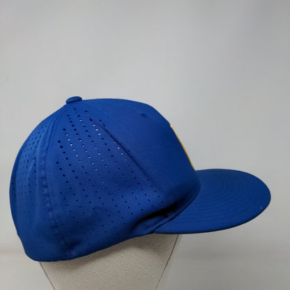 R Logo Fitted Hat Blue S-M Embroidered Lightweight Breathable Pacific Headwear