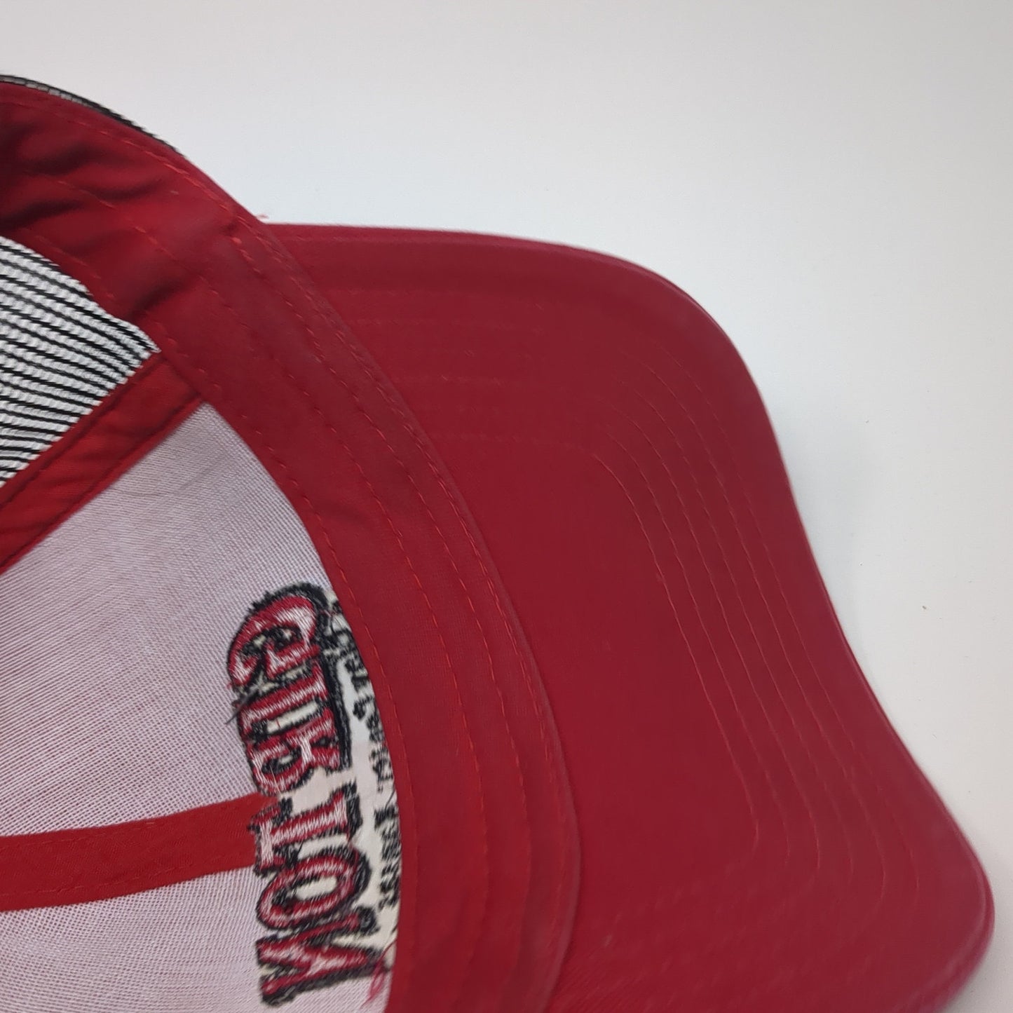 Girton Propane Services Snapback Trucker Hat Red One Size Mesh Back