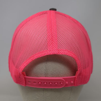 Cap America Trucker Hat Gray Pink One Size Fossil Oregon Mercantile Company Mesh