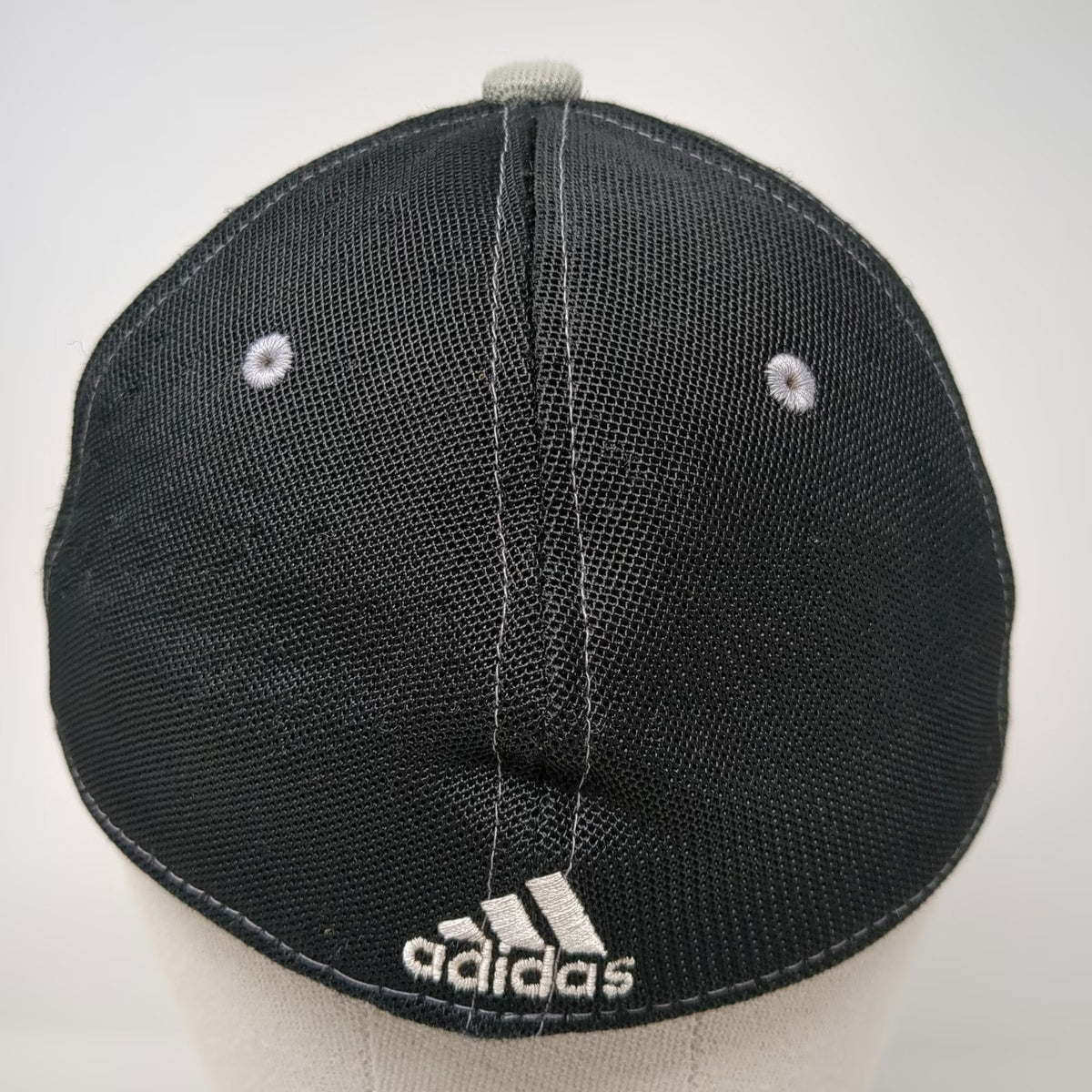 Adidas Baseball Cap Black One Size Fitted Stretch Fit Climalite Logo Hat