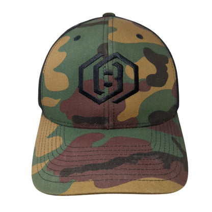 The Classics Yupoong Snapback Trucker Hat Camouflage OS Adjustable Mesh Back