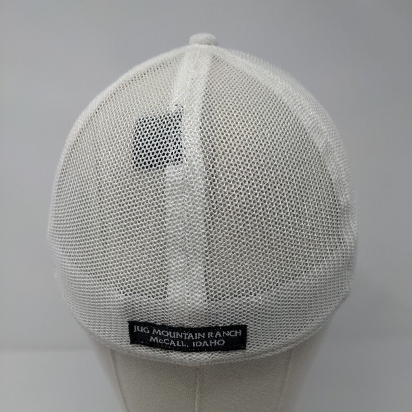 Jug Mountain Ranch Fitted Mesh Back Trucker Hat White S/M Pukka